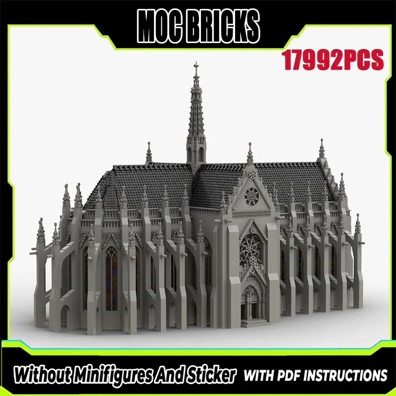 

New MOC Building Block Model Architecture Gothic Church Modular Children's Toy Gift DIY Assembly Set