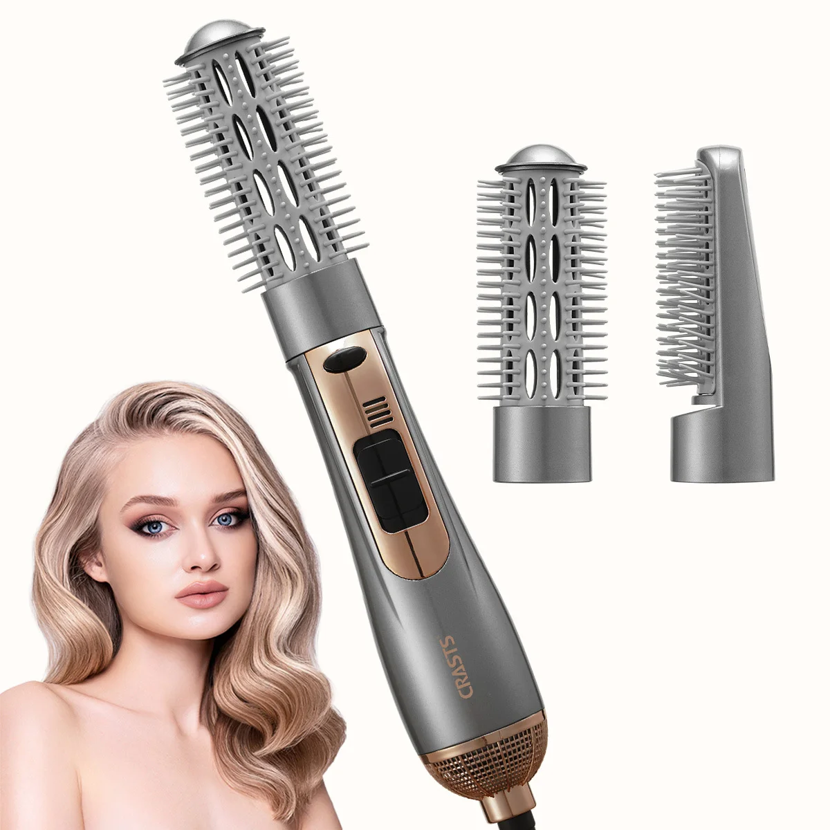 

All-in-One Hot Air Styling Comb: The Ultimate Home Solution for Straightening, Smoothing, and Creating Perfect Rolls
