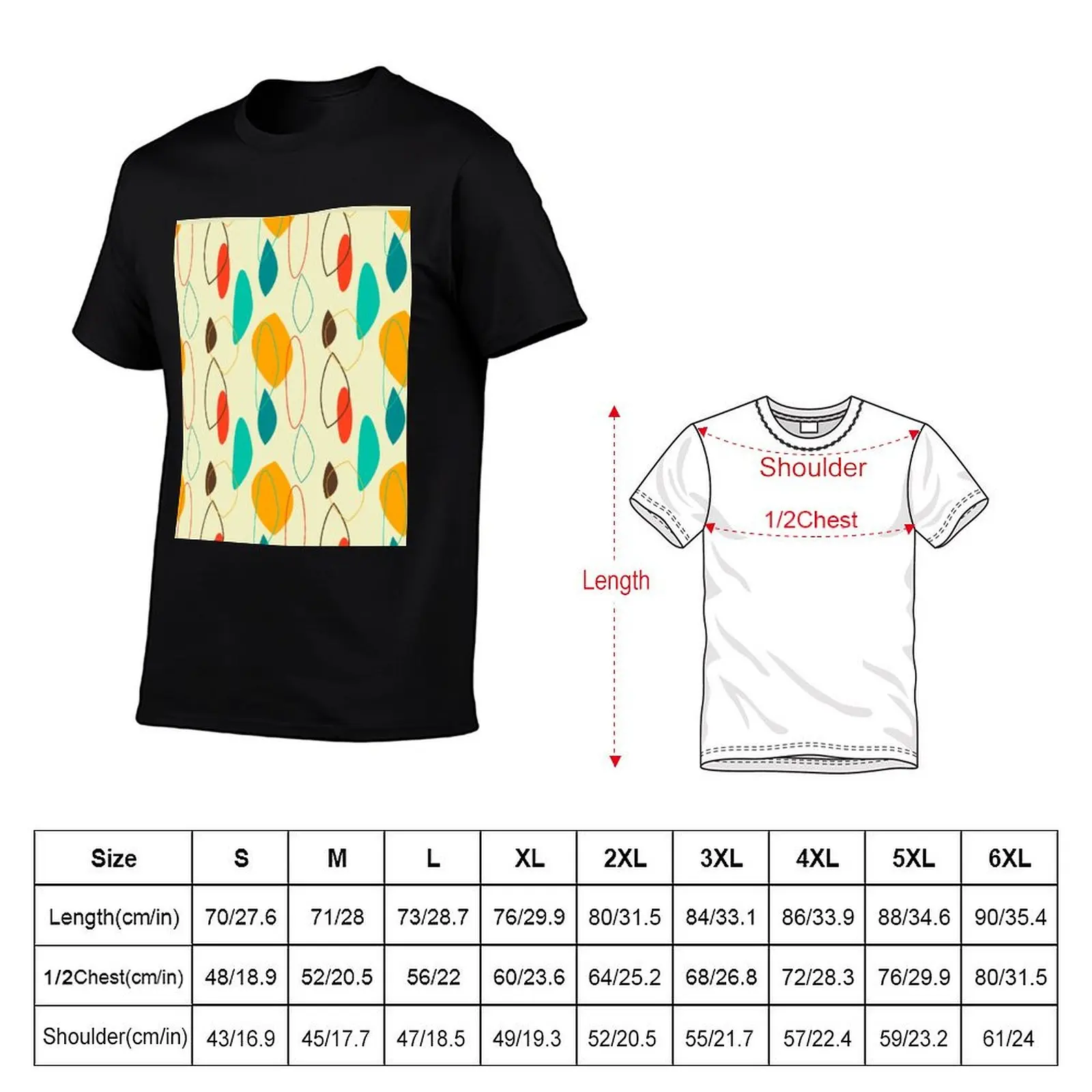Vintage Pattern Elegant 1950s Rockabilly 50s Sock Hop Retro 60s Rock and Roll T-Shirt Tough Fabric Work Tee