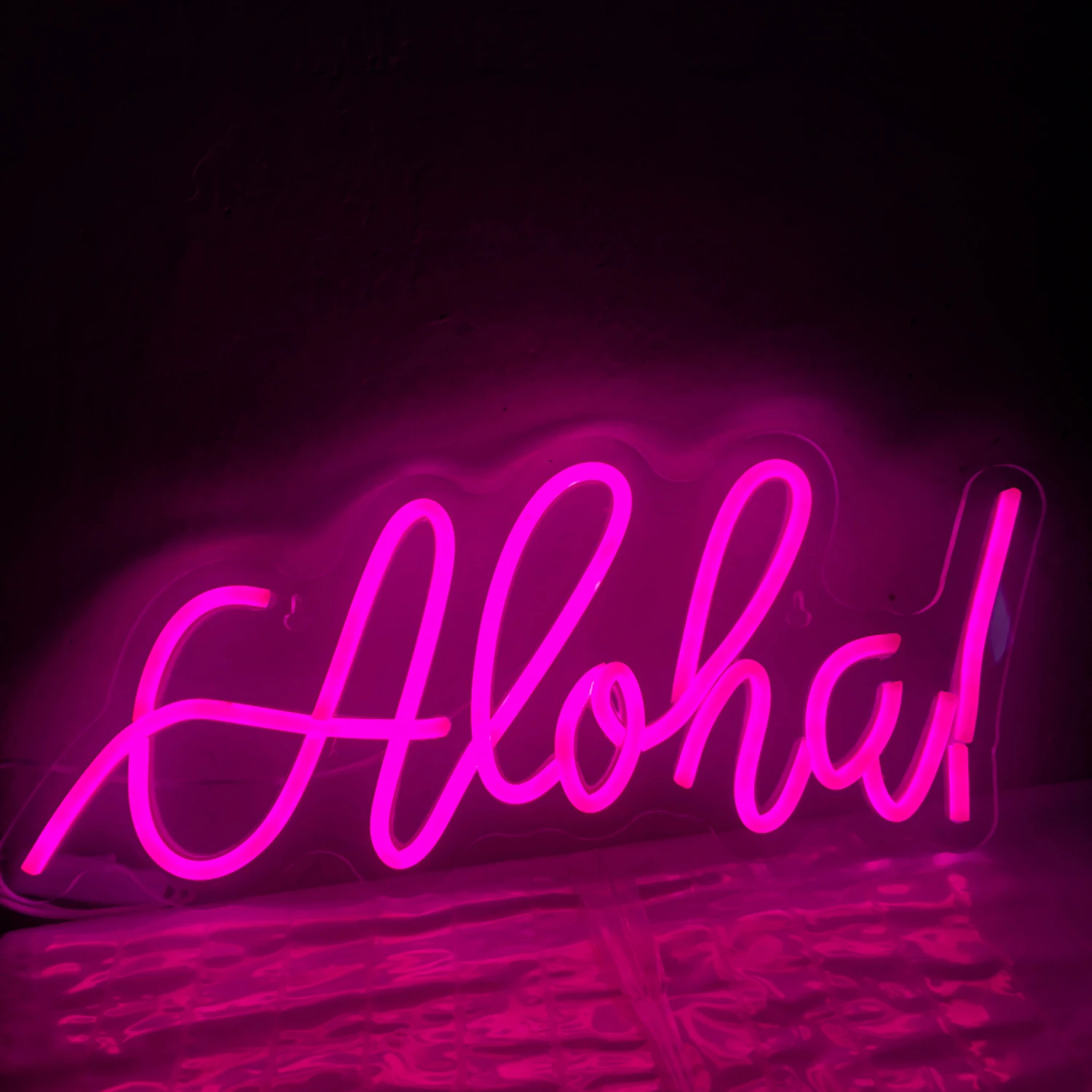 Aloha Neon LED Sign Home Decor Bedroom Living Room Office Studio Gym Restaurant Coffee Shop Hotel Mall Wall Decor Glow Neon Ligh