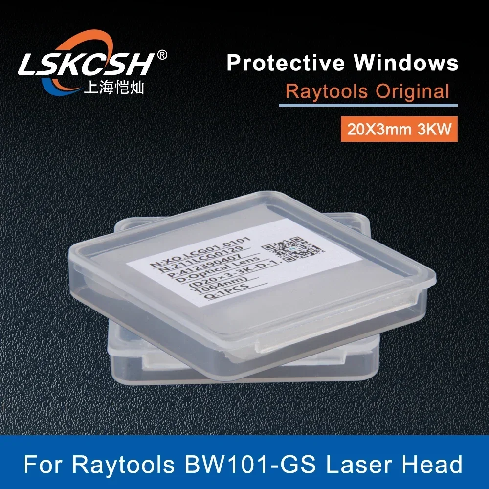  10Pcs/Lot Raytools Original Laser Protective Lens/Windows 20x3mm 3KW 211LCG0129 For Raytools Ospri QILIN HW970 Welding