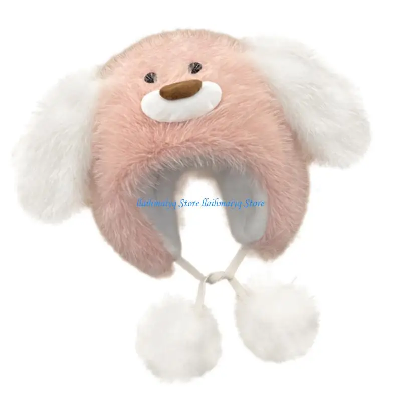 573B Women Puppy Hat for Outdoor Sports Unique Head Wrap Hat for Halloween