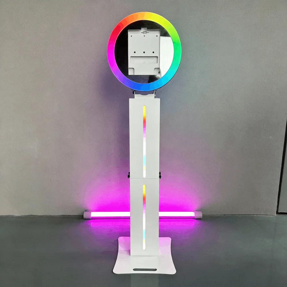 

Фотобудка для iPad 12.9' с кольцевой подсветкой, быстрая установка, для мероприятий, с транспортировочной коробкой, фотобудка для iPad