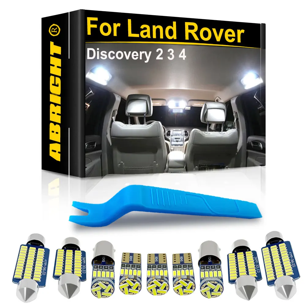 

ABRIGHT For Land Rover Discovery 2 3 4 Sport 200 300 TDI TD5 Accessories 1998-2015 2016 Canbus Car LED Interior Light Part