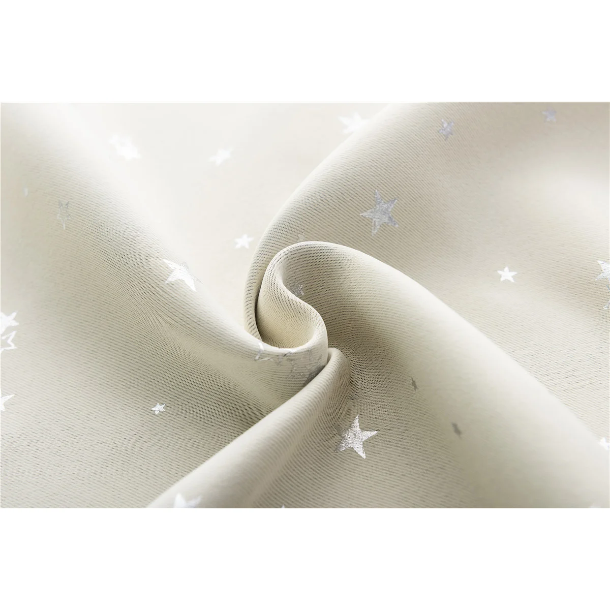 

1Pcs Window Curtain Drape 60x150cm Blackout Curtain Silver Star Decor Punch Free Thickened for Bedroom Kids Room Light Blocking