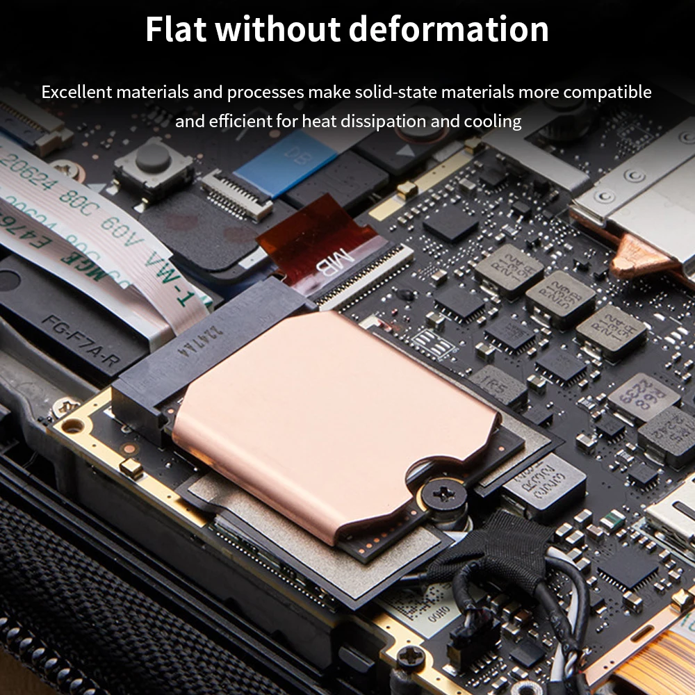 حوض حراري نحاسي sd ، مبرد sss ، قابل للتطبيق على محرك M.2 sd ذو الحالة الصلبة ، موصل حراري ، رقاقة سيليكون