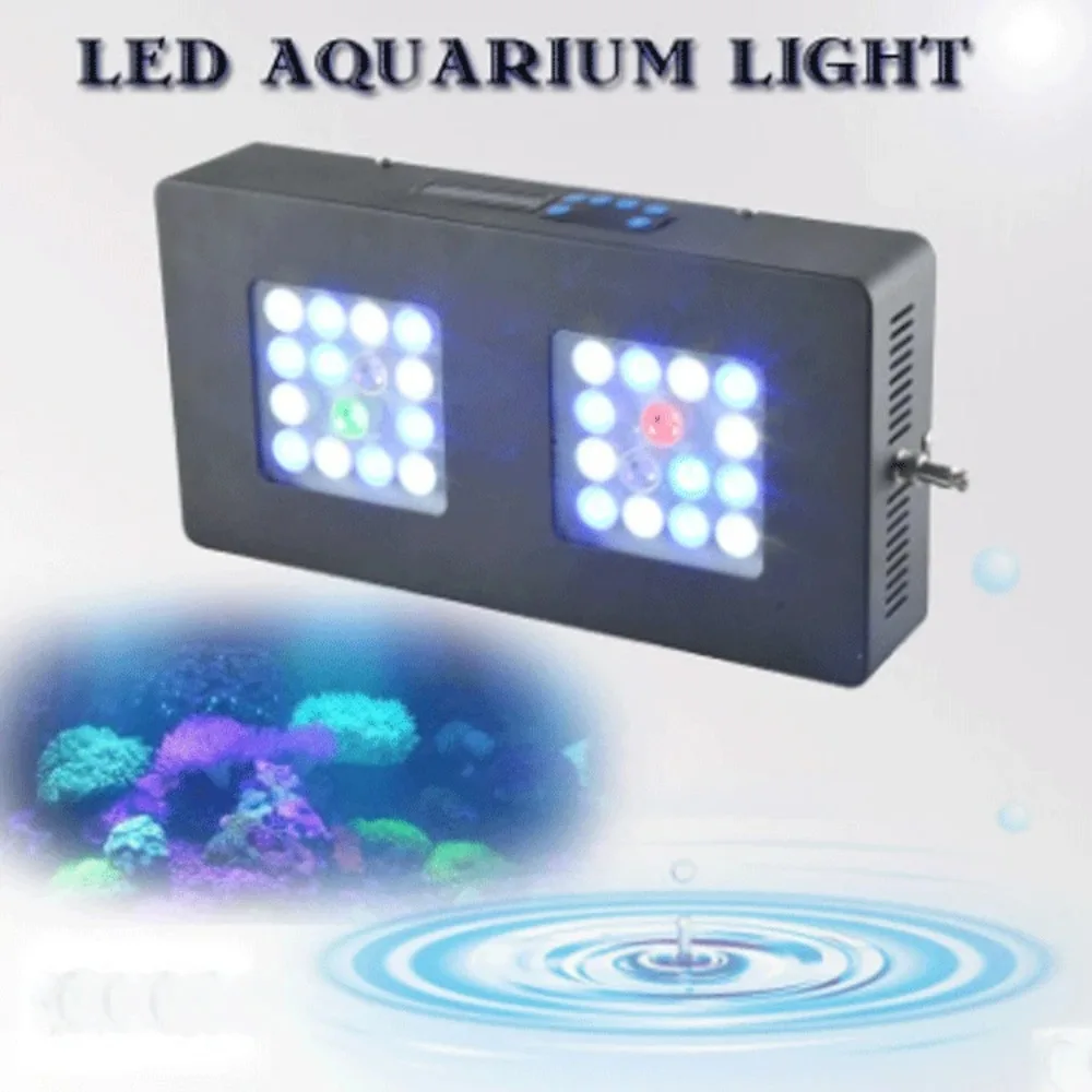 Plant growth light 90W LED intelligent aquarium light, intelligent dimming 30 * 3W remote control adjustment