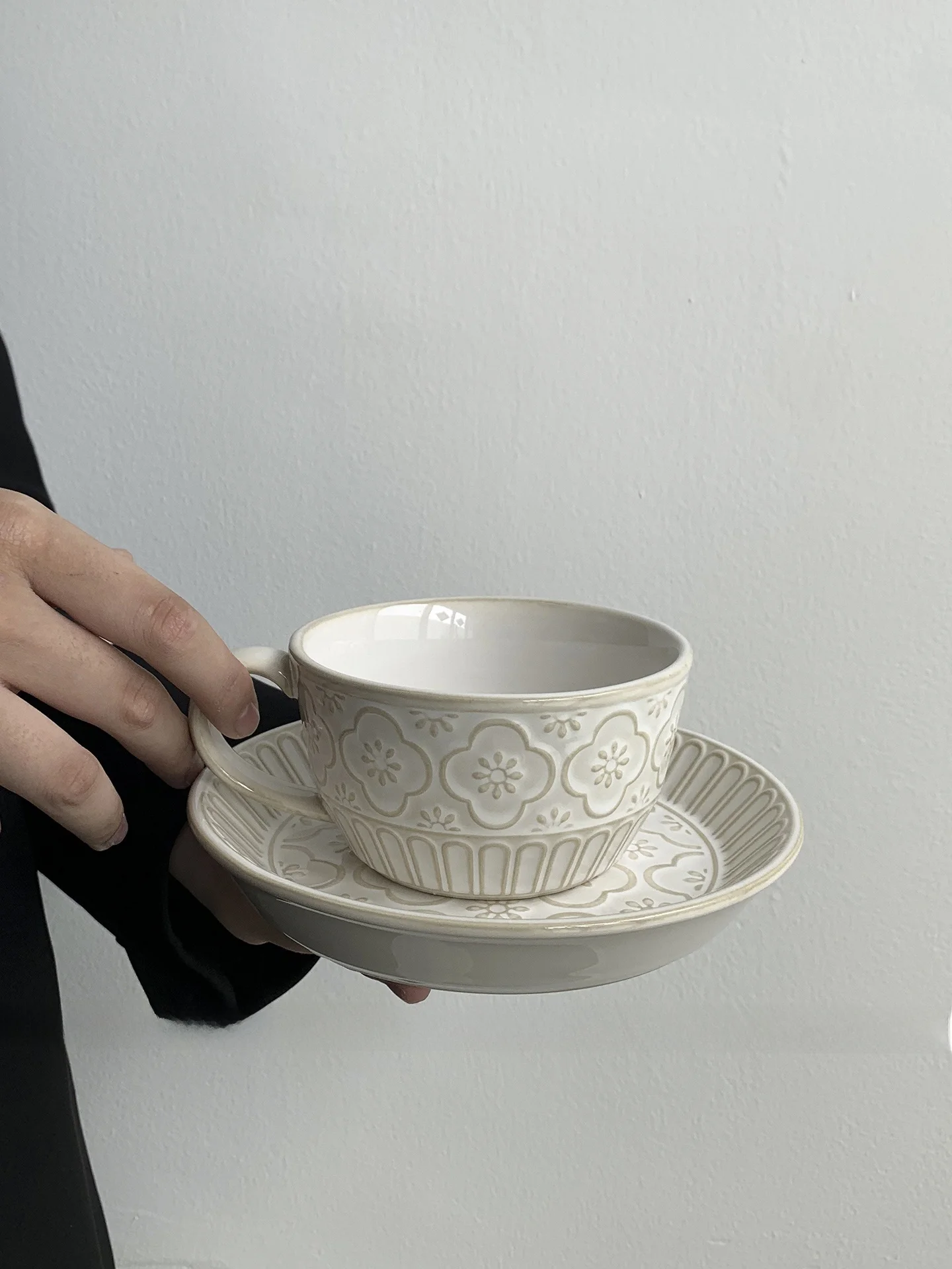 Retro Ceramic Coffee Cup with - огляд і ціна Coffee Tea Gift Set