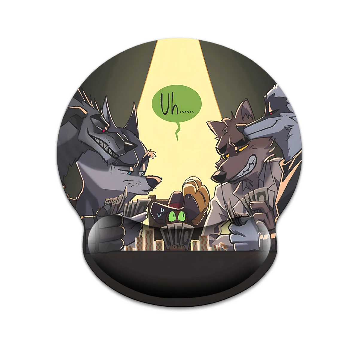 1pc  Fatal Fury Special Design Wrist Mouse Pad Ergonomic Soft Anti-Slip Wrist Rest Support Mat Computer Mouse Pad For Office PC