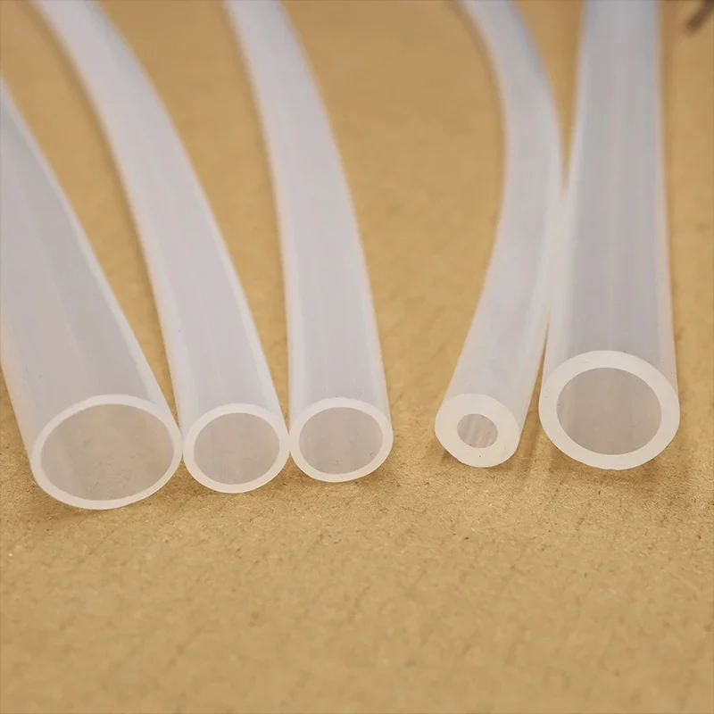 

Food Grade Clear Silicone Tubing 0.3-38mm ID, Heat Resistant & Odorless, 1m Hose for Lab Medical