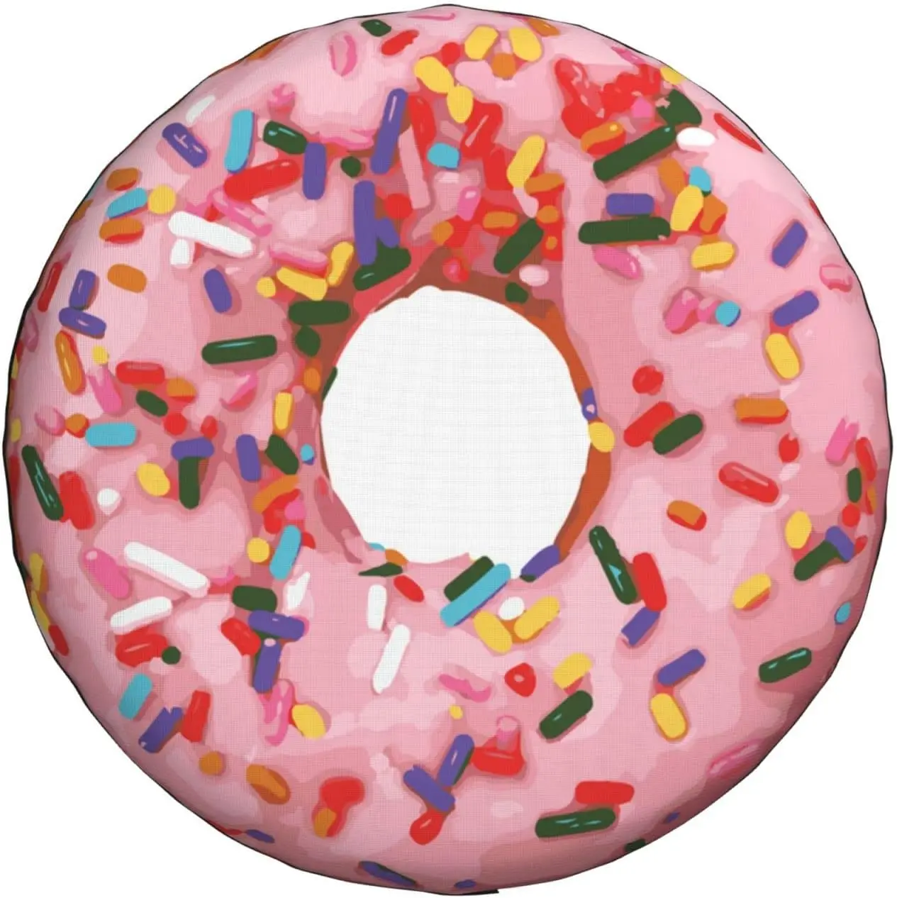 Pink Donut Spare Tire Cover Fit for Camper Car Truck Travel Trailer Funny Food Fruit Tire Covers Waterproof Wheel Wheel Covers