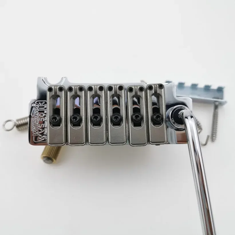 Wilkinson WVS50IIK Guita Tremolo Bridge With matching Satin Saddles Chrome high quality in stock