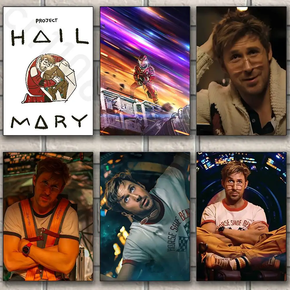 project hail mary ryan gosling Classic Wall Art, Canvas Print Poster, Suitable for Home, Living Room, Room Decoration Painting