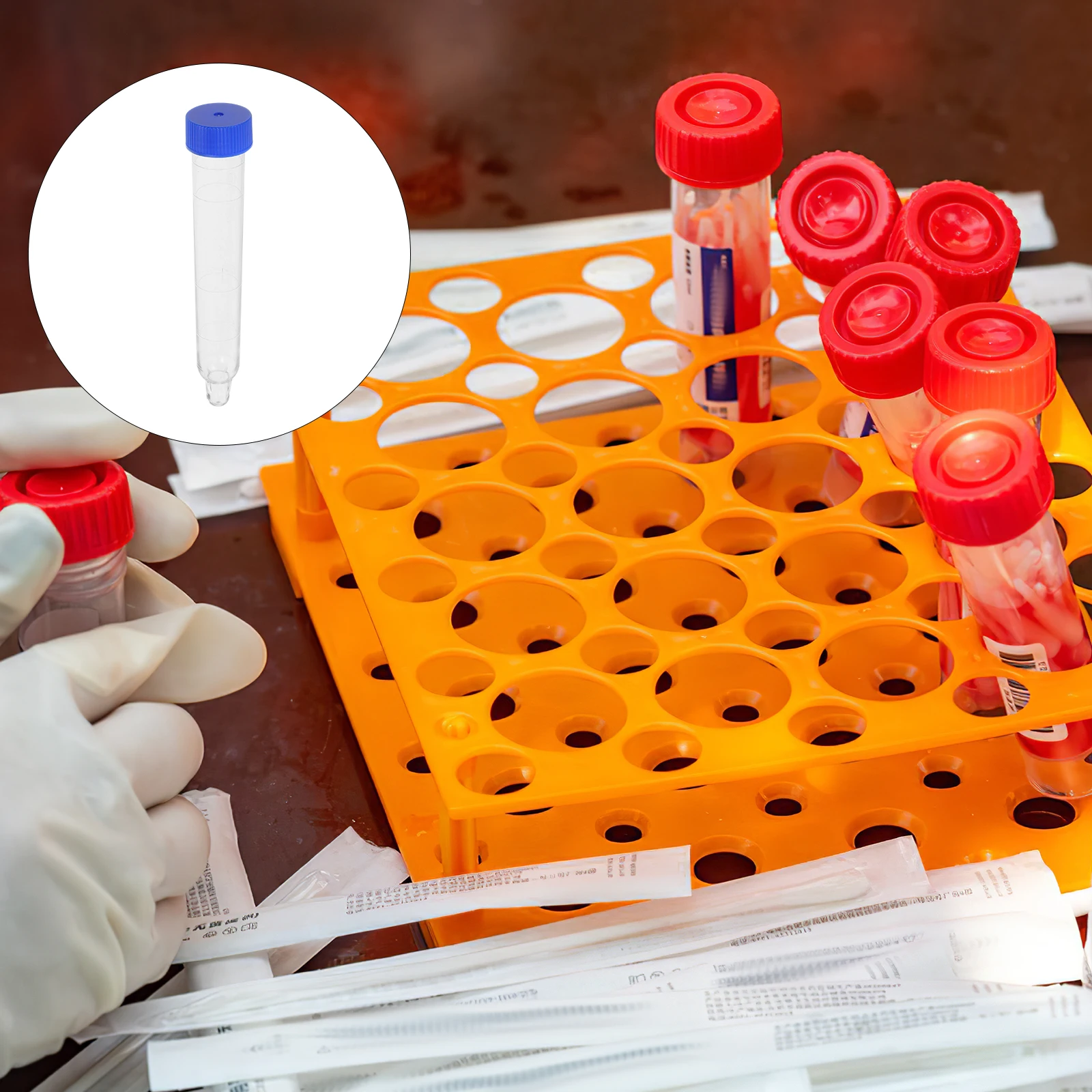 

50pcs Urine Sediment Test Tube Empty Sample Specimen Cups Pointed Bottom Transparent Efficient Sedimentation Measurement