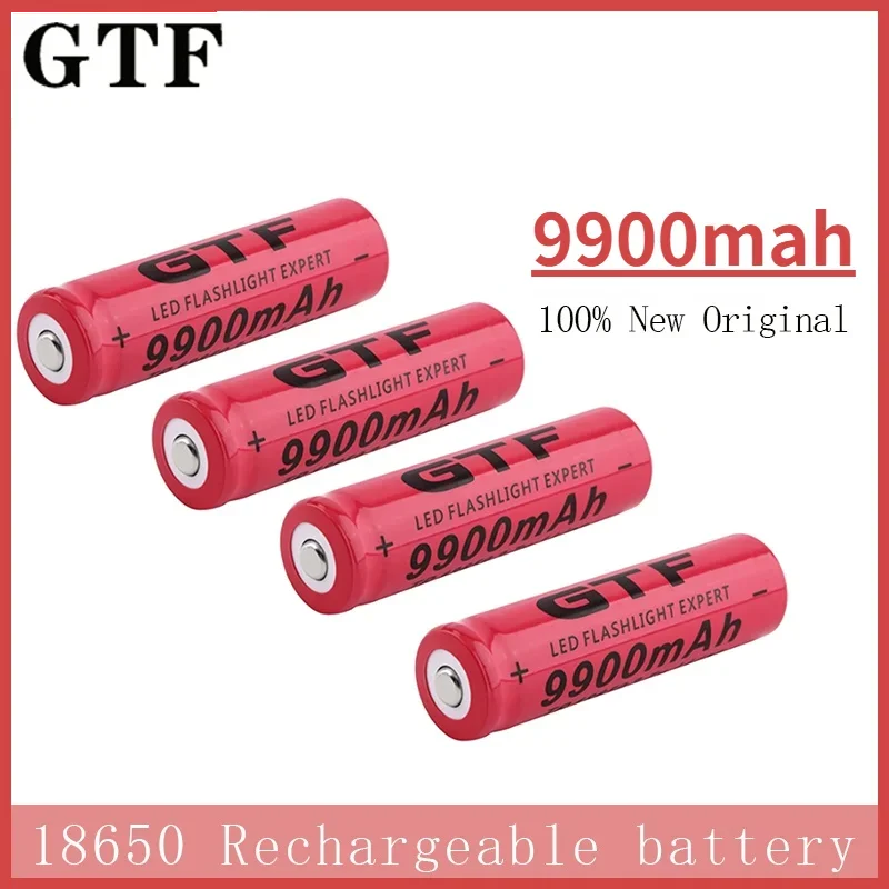 Neue  18650 Lithium-batterie Wiederaufladbare 9900   Starke Licht Taschenlampe Akku   3.7v Battery