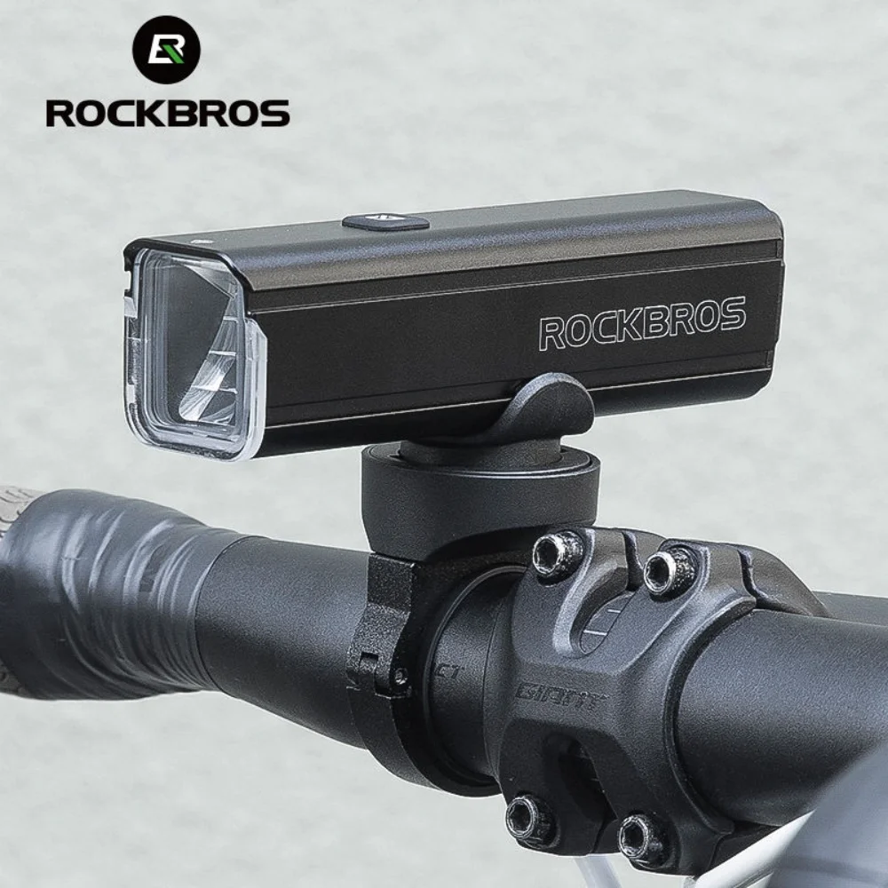 ROCKBROS Waterproof Bicycle Light RHL1000 Strong Light Bike Headlight 4800mah USB Charging Flashlight Night Cycling Accessories