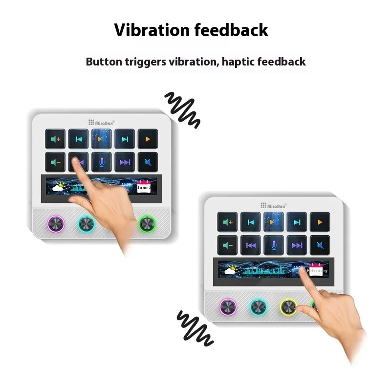 Mirabox N4 Pro Streamdeck Visualization Console Visual Custom Desktop Controller RGB Creation Controller Multimedia Keypad