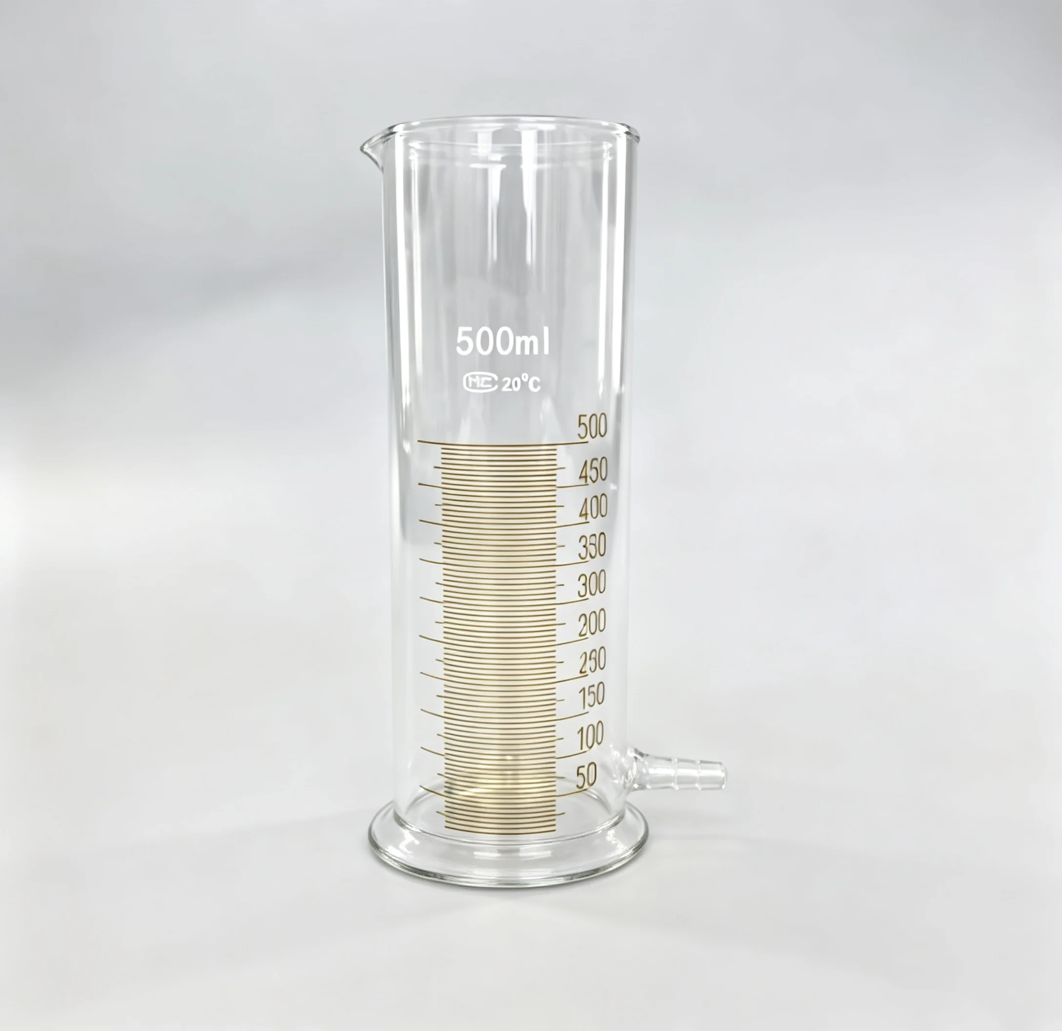 500ml flat mouth flat bottom measuring cylinder anti-foam measuring cylinder high temperature resistant glass measuring cylinder