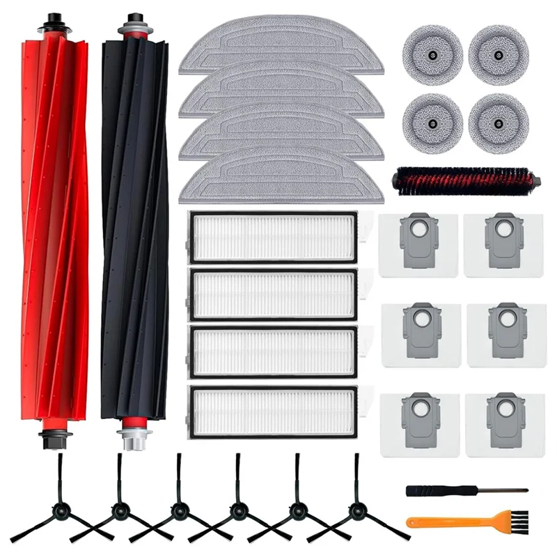 

Retail For Roborock S8 Max/Maxv Ultra Accessories Kit Replacement Parts Main Side Brush Hepa Filter For Robot Vacuum