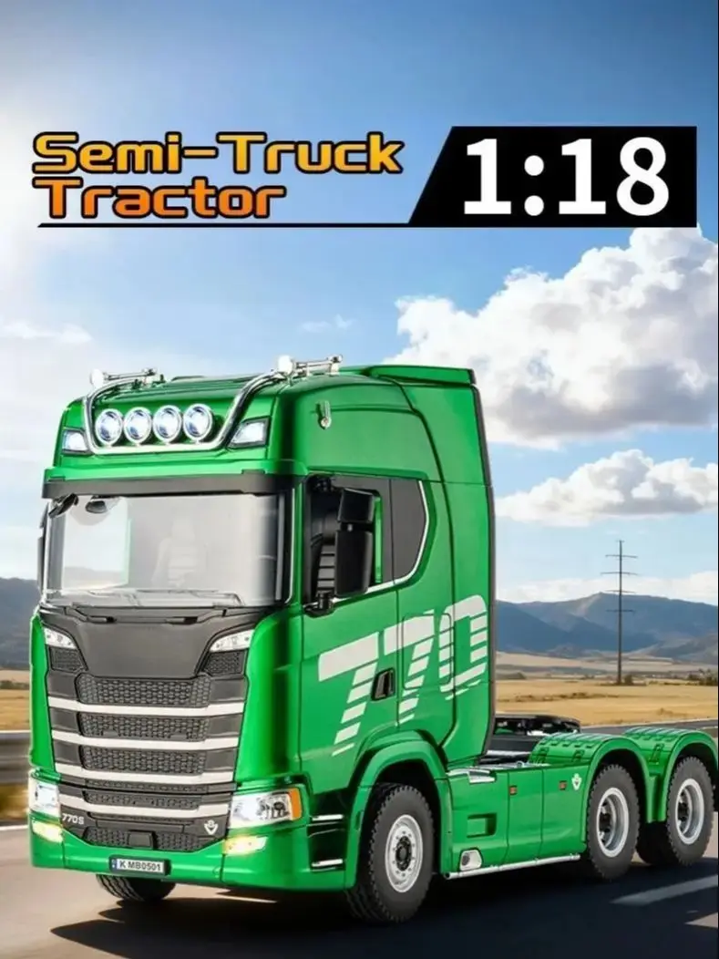 1/18 Huina 1509 RC Semi-kipper Elektrische Heftruck voor RC Trekker 1501 Achterlicht Steunpoot Zonder Geluidssysteem Model - afbeelding 2