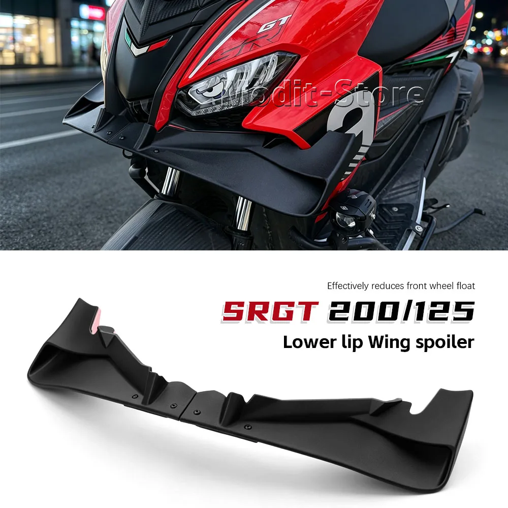 Motorcycle Side Winglet SRGT200 For Aprilia SR GT125 SRGT125 Spoiler wing fairing fixed wing downward thrust Front spoiler