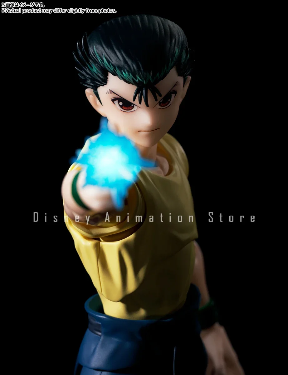 Em estoque 100% original bandai s.h. figuarts shf yusuke urameshi em estoque anime coleção de figuras modelo brinquedos hobby