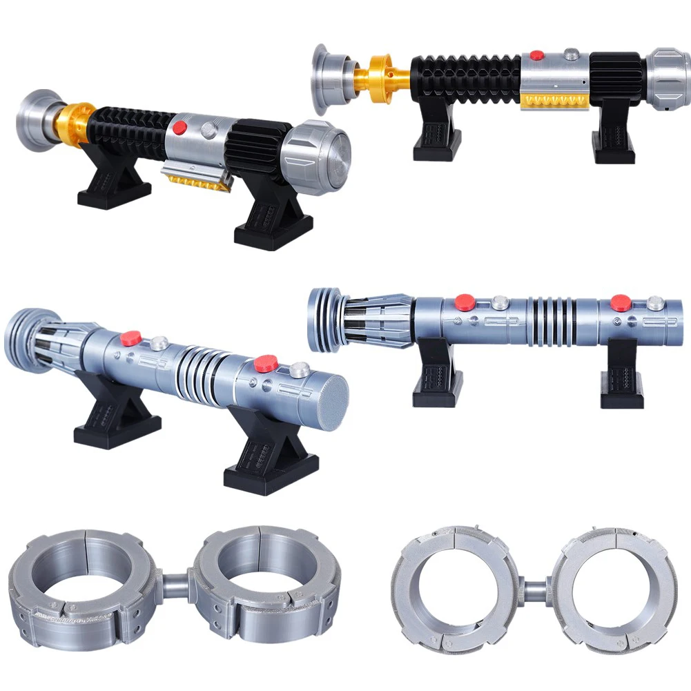 

Movie Space Battle Props Luke Obi Wan Dedra Sword Roleplay Meero Silver Handcuffs Party Halloween Costume Cosplay Accessories