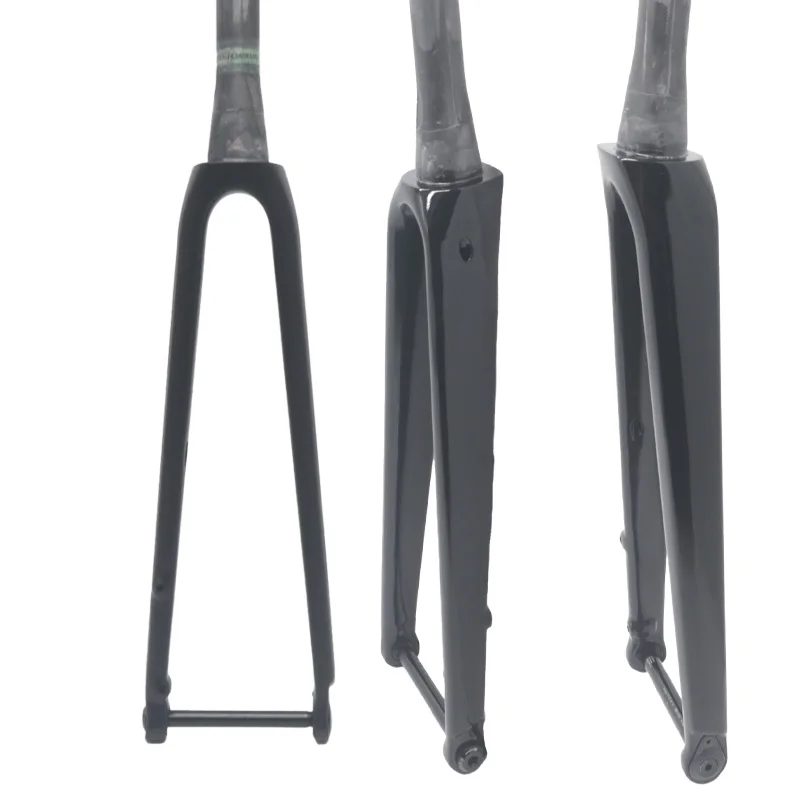 700C 28.6mm Racing Road Bike Matte black Full Carbon Fiber Front Fork Carbon Fiber Track Fixed Gear 100x12mm Bike parts view 3