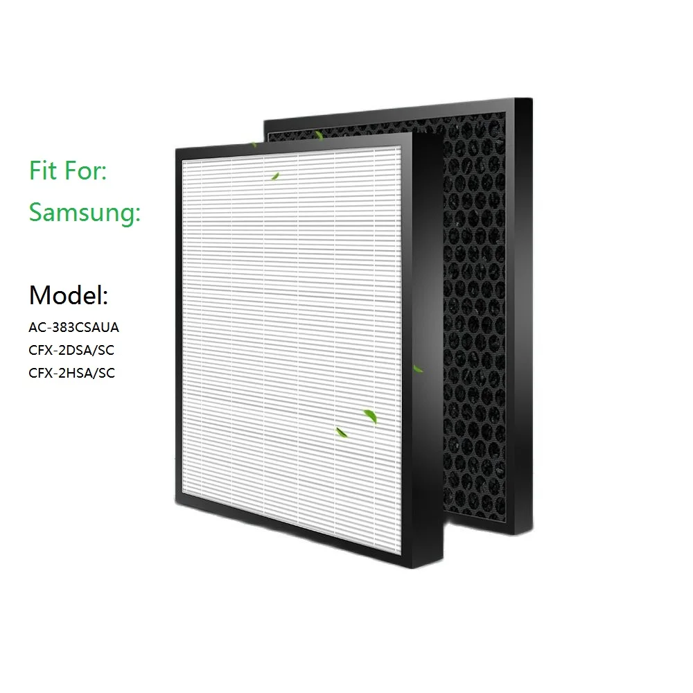 

Activated Carbon and Hepa Filter Set For Air Purifier Samsung AC-383CSAUA CFX-2DSA/SC CFX-2HSA/SC