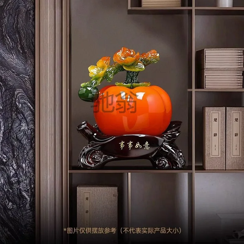 Yi J [first single reduction] everything is good persimmon ornaments, living room TV cabinet,