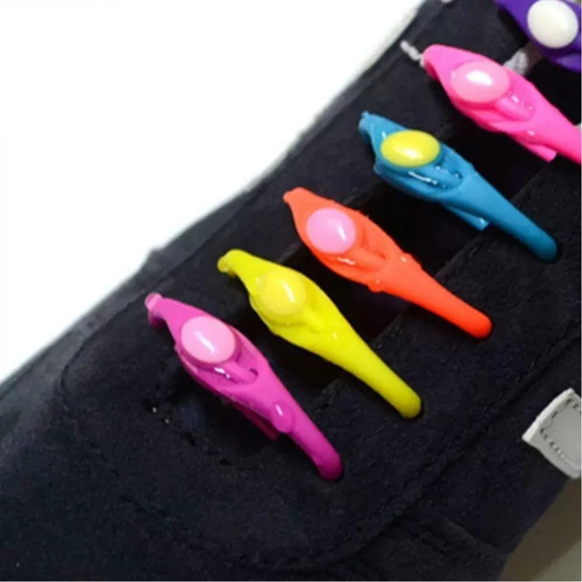 12/24-teiliges Set Lazy No-Tie elastische Silikon-Schnürsenkel für Turnschuhe, Laufschuhe und Stiefel – für Kinder und Erwachsene – Detail 8