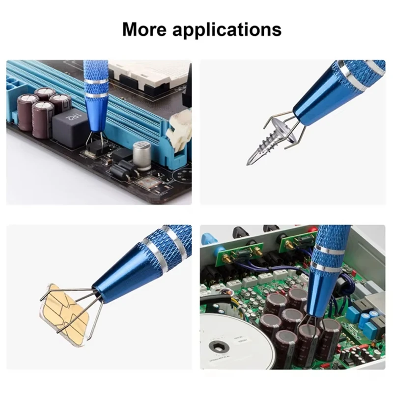 ABDJ-4 Jaw Pick Up เครื่องมือ 4 Jaw Gripper สําหรับชิป IC ส่วนประกอบอิเล็กทรอนิกส์เล็บสกรูหนีบมือเครื่องมือ
