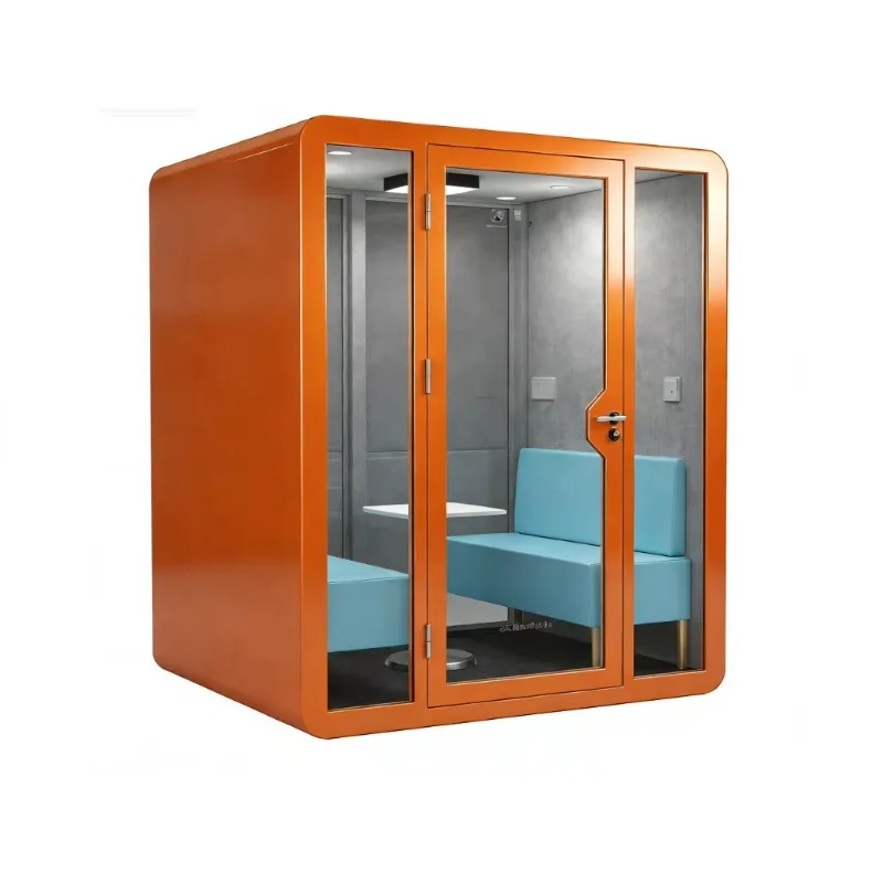 Multi-Functional Soundproof Booth Customized Installation Method Removable Steel Frame Silent Pod for Warehouse Retail Library