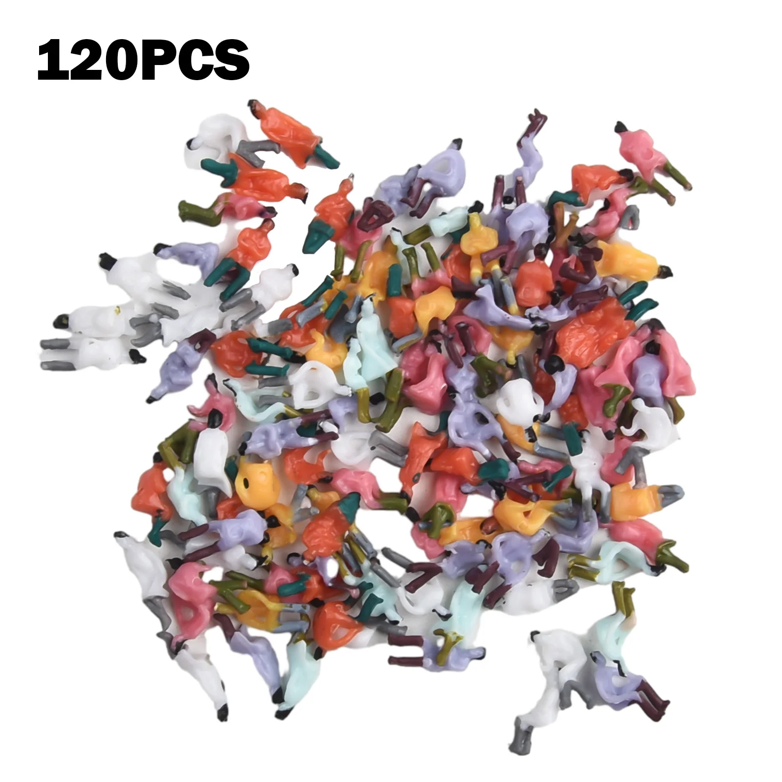 120pcs N Scale 1:160 All Seated People Sitting Figures Passengers 6 Poses Plastic Houses Desks Living Rooms Outdoor Decoration