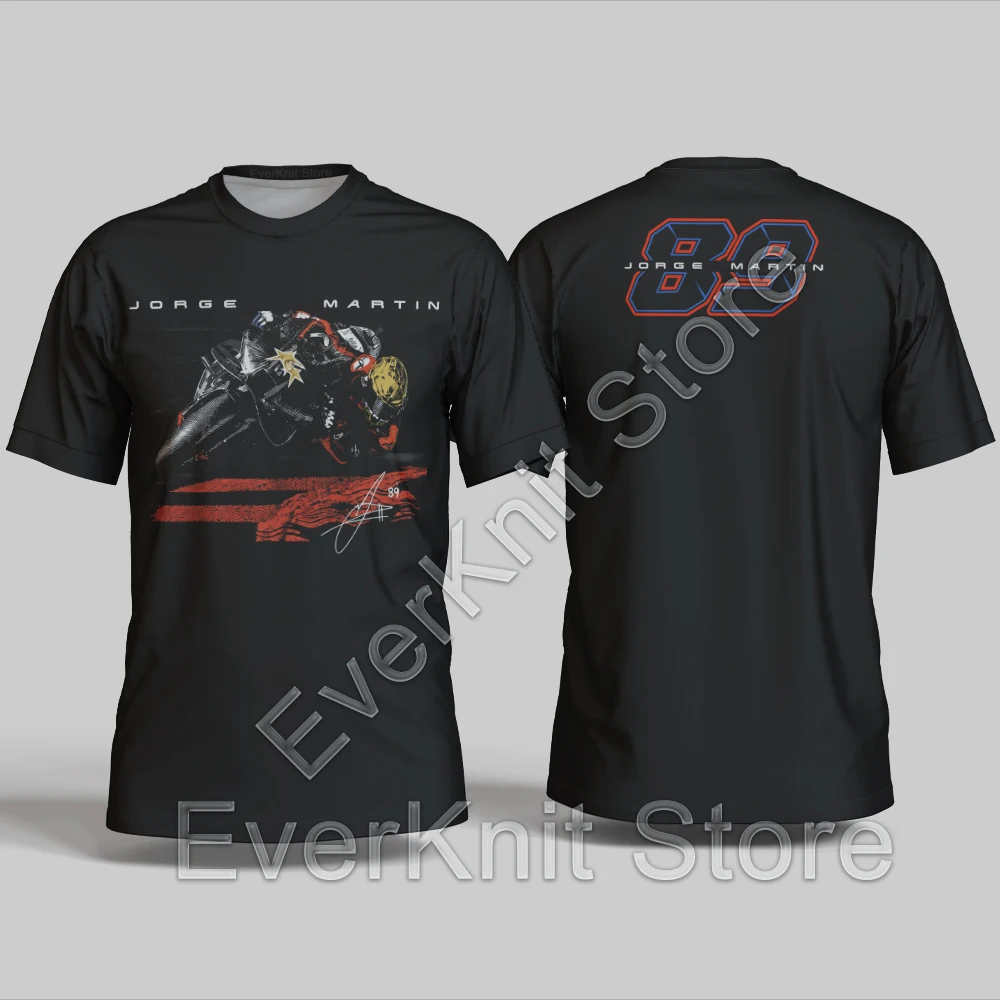 Men's Jorge Martin 89 Motorbike T-Shirt 3D Printed Outdoor Sports Quick Dry Short Sleeve Tee Daily Casual Plus Size T-Shirt 2026