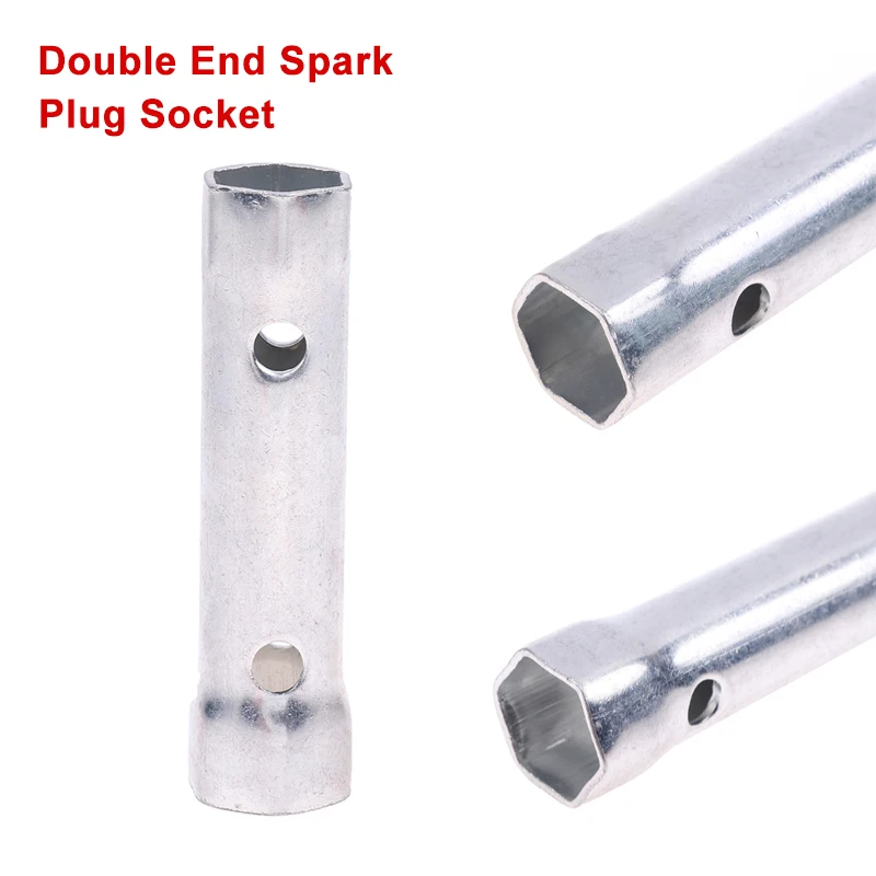 New！80mm Motorbike Spark Plug Wrench Motor-bike Motorcycle Double End Spark Plug Spanner 16mm 18mm Moto Accessories