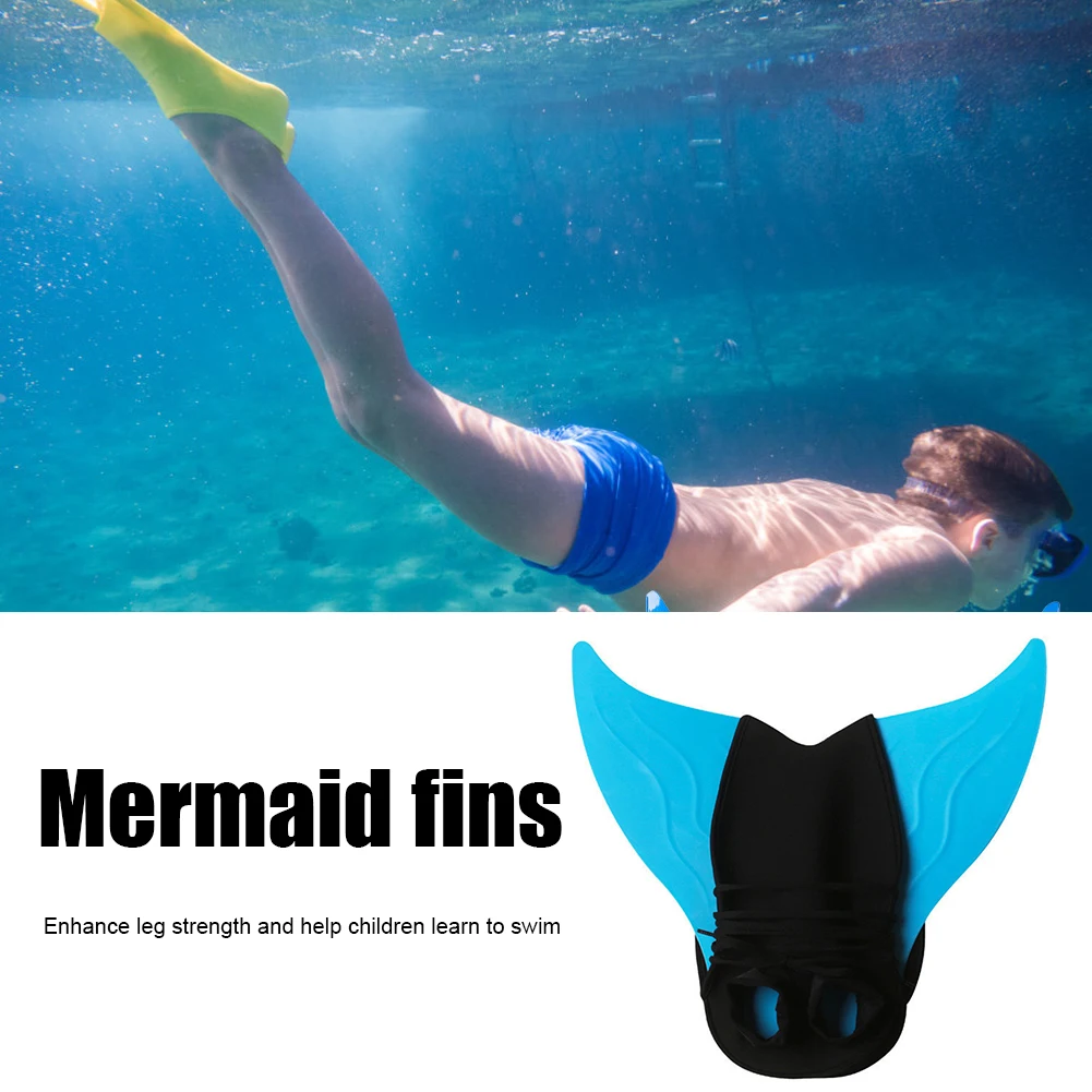 Mermaid Fins Children Diving  Swimming Fins Monofin For Kids Water Sports Training Learning Aquarium Performance Fins