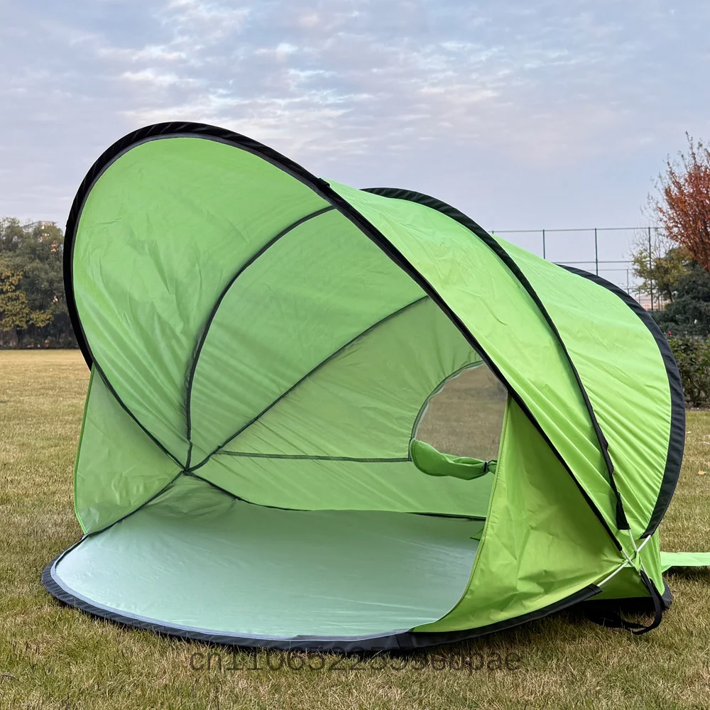 Quick Open Beach Lawn Tent Sun Protection Windproof Easy Fold Portable Outdoor Camping Picnic Backpacking Travel Fish view 5