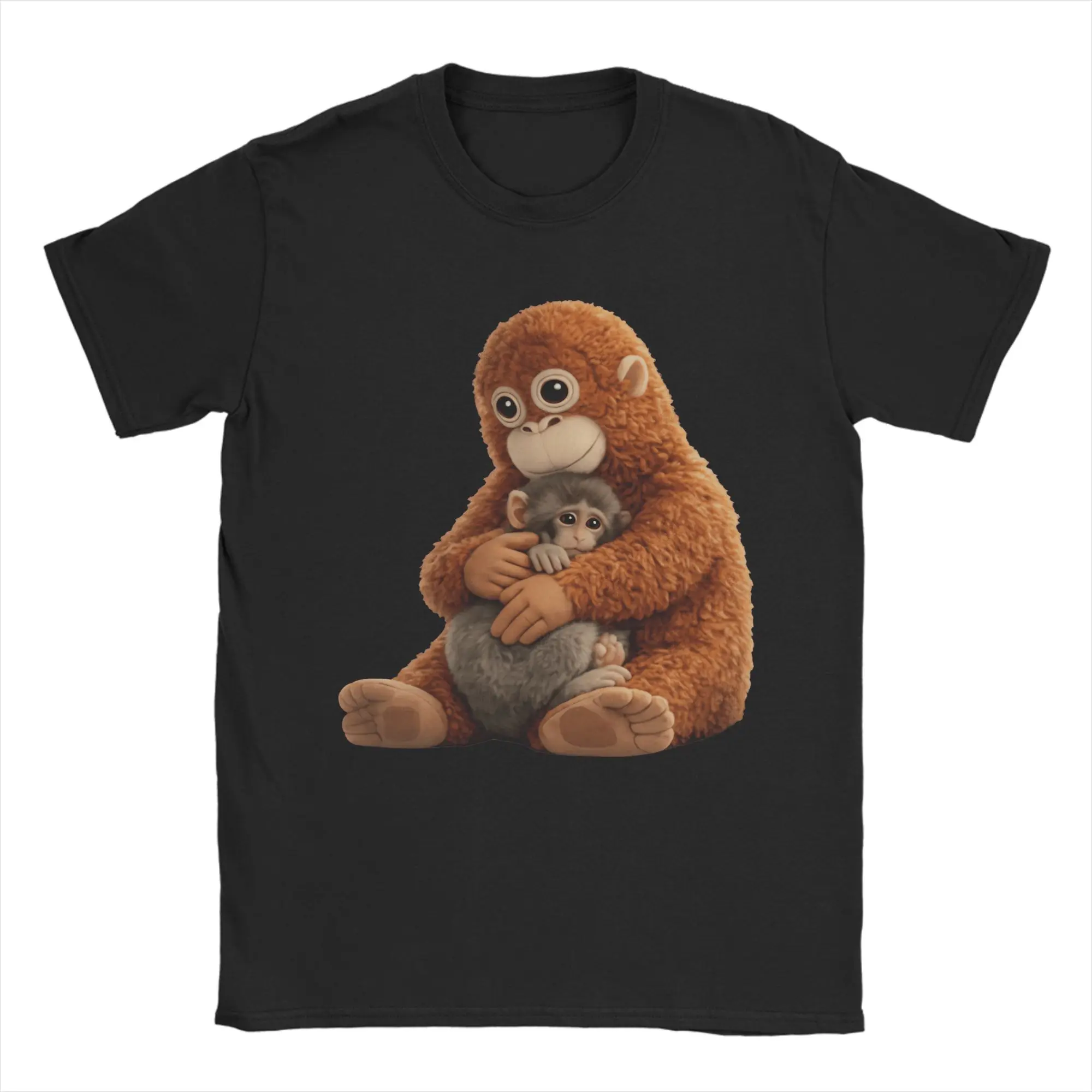 Punch Monkey T-Shirt for Women Vintage Summer Tee Shirt Crew Neck Short Sleeve Shirt Fashion New Arrival Clothing Y2k Streetwear