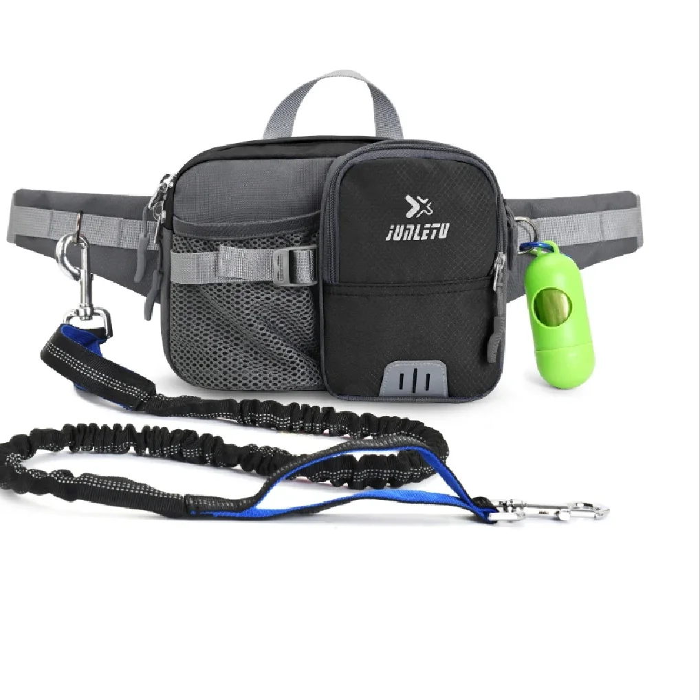 

Hand Free Retractable Dog Walking Leash With Waist Bag For Dog Outdoor Walking Multifunctional Dog Walking Bag Dog Traction Rope