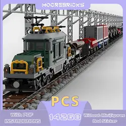 Modular Waggon Building Blocks Freight Transport Tool Model Small Particle Bricks Classic Toy Set Children's Collectible Gifts