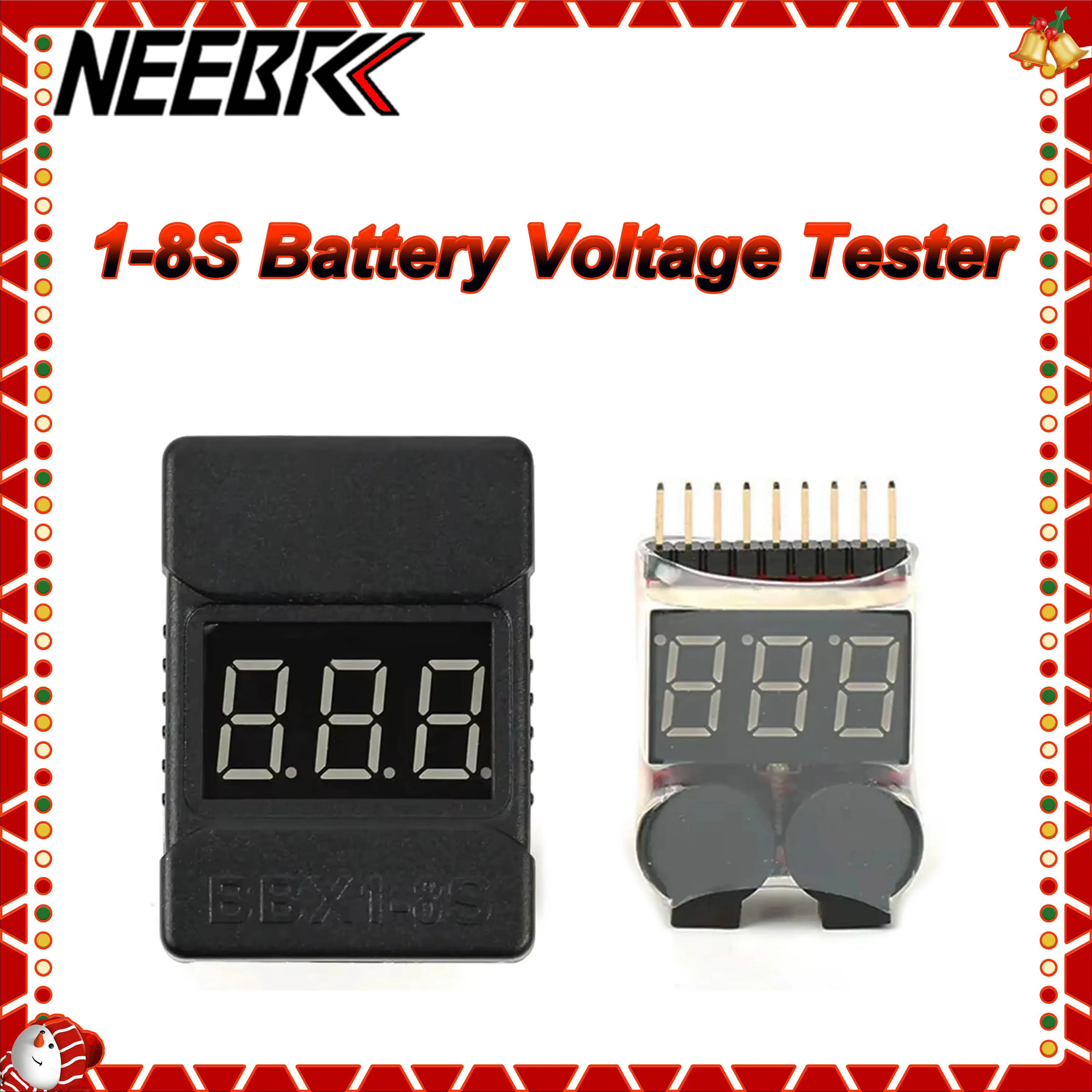 Drone Battery Voltage Checker - Tester di Tensione Batteria BX100 1-8S