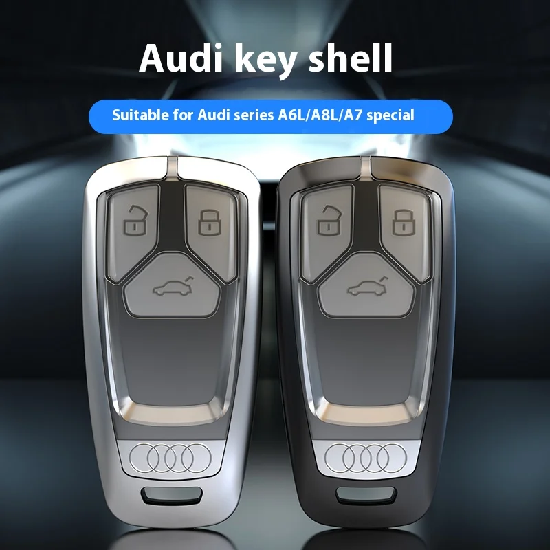 High quality zinc alloy car remote control key housing suitable for Audi series A6L A8L A7 exclusive use