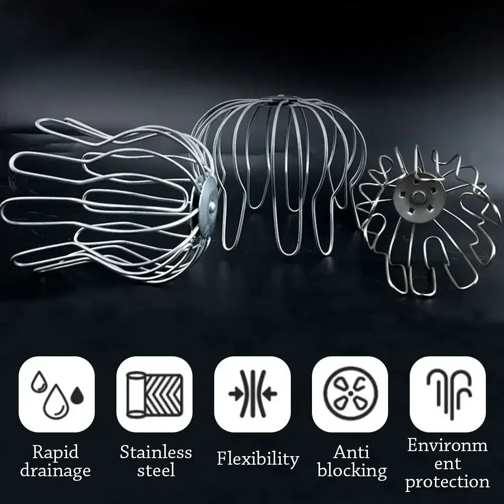 Stainless Steel Down Pipe Gutter Guard Mesh Strainer Gutter Protection Downspout Filter Net Cover to Prevent Leaf Fragments