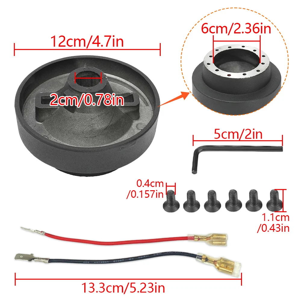 20mm Car Steering Wheel Hub Adapter Snap Off Boss Kit Quick Release Set For BMW E46 For MOMO OMP Steering Wheel Hubs