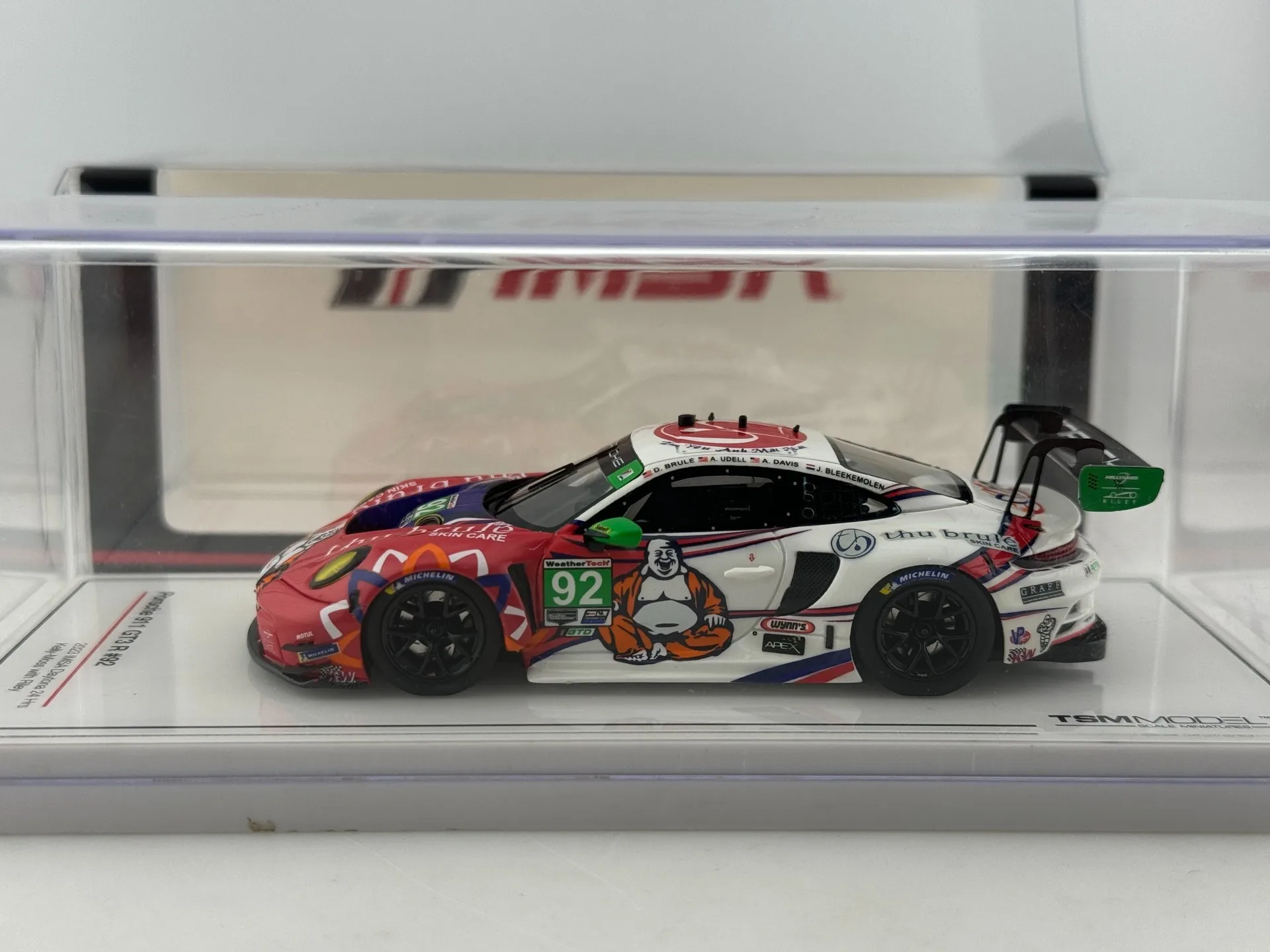 Druckguss TSM Porsche 911GT3 R im Maßstab 1:43 # 92-Automodell zum Sammeln, Spielzeug, Geschenk, Souvenir, Ausstellungsornament