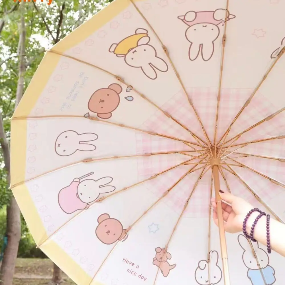 

Miffy Children's Umbrella Sunshade All-Weather Sun Protection Uv Protection Foldable Hand-Held 16-Bone Wind Resistance