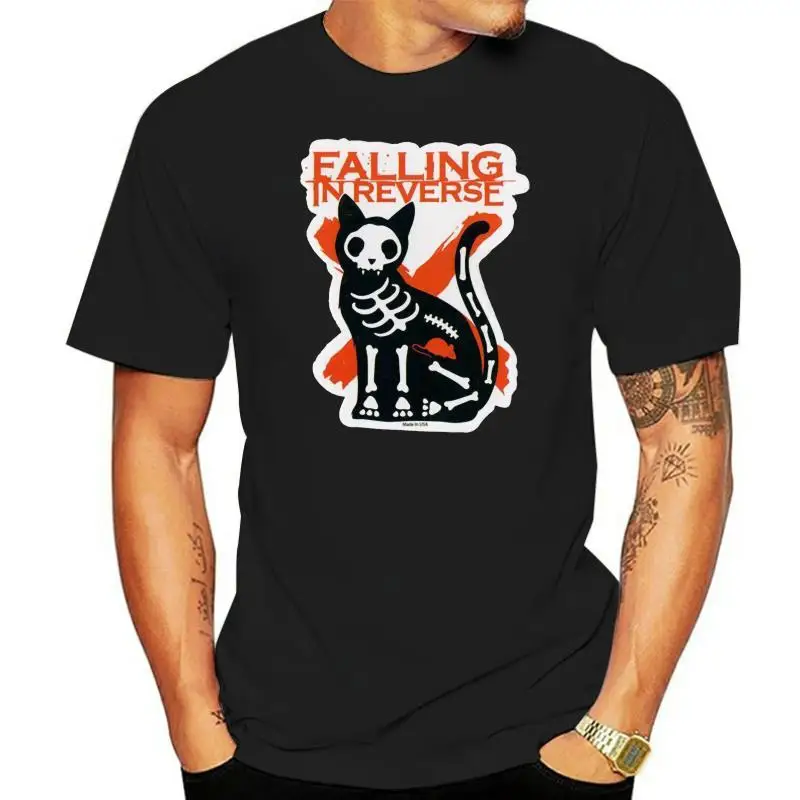 Falling In Reverse Band Mens Unisex Black Rock T-Shirt New Sizes S-Xxxl Loose Plus Size? Tee Shirt