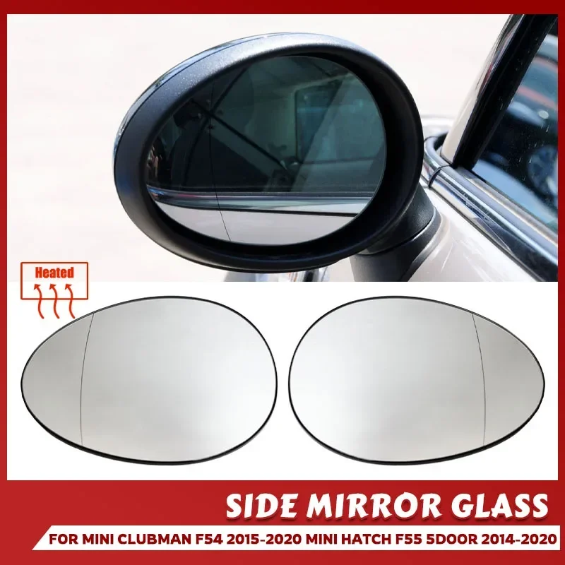 For BMW Mini R55 R56 R57 Cooper Lenses Mirror Rearview Mirror Heating Glass Auto Parts 51162755625 51162755626 