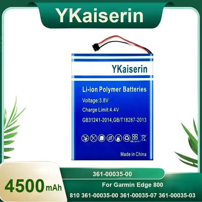 

YKaiserin Replacement Battery for Garmin Edge 800 810 361-00035-00 Battery 4500mAh Batteries for Smartphones Warranty + Tools